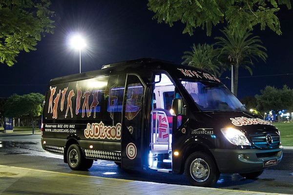 Mini Discobus negro en Alicante